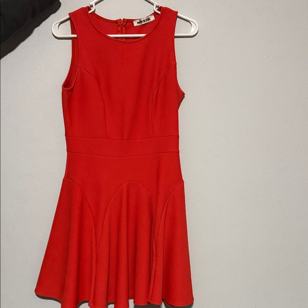 Mystic Vibrant red/orange Mini Dress